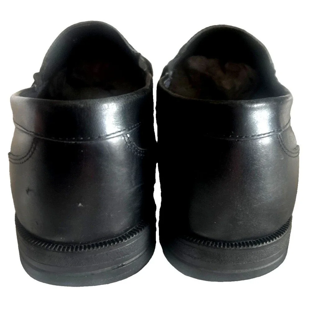 Rockport Mens 12M Wilcox Penny Loafer Moc Leather Black Slip Classic Dress Shoe